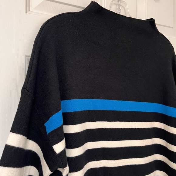 Jones New York Striped Mock Neck Sweater 1X - Picture 4 of 10